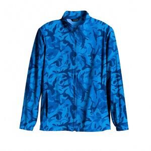 NEW SCALES men's gear frigate camo full zip jacket in blue